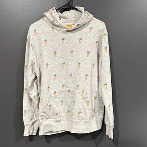 Carrots Gray Hoodie Large